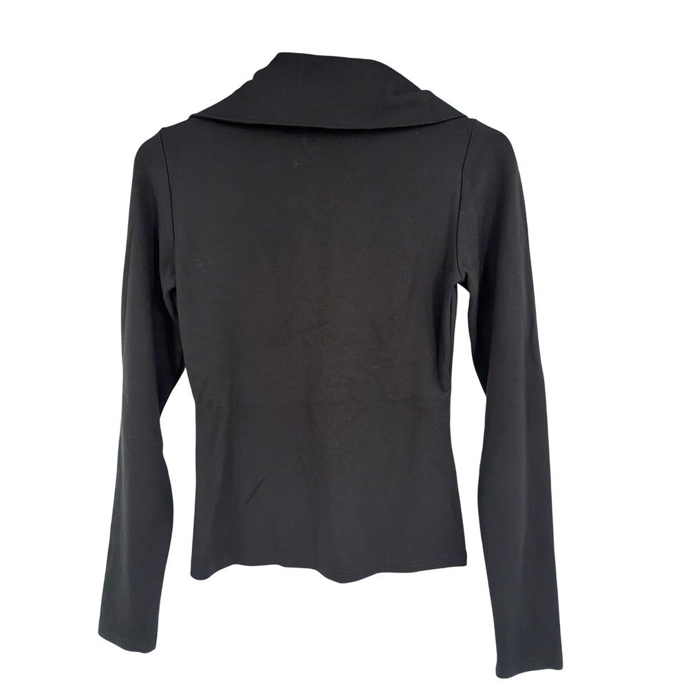 Gestuz MalbaGZ Zipper Rollneck Black Quarter Zip Long Sleeve Top 10905890 XS - Picture 7 of 7